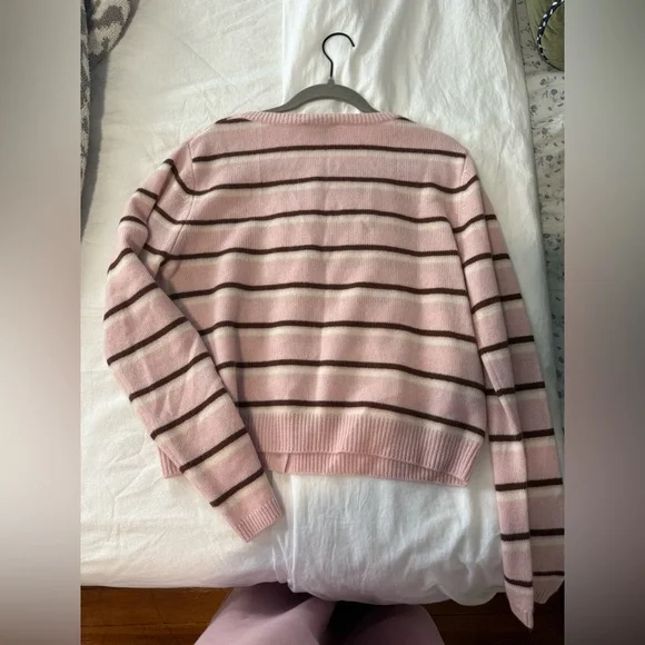 Reformation Clara Cashmere Crew Cardigan - Picture 3 of 4